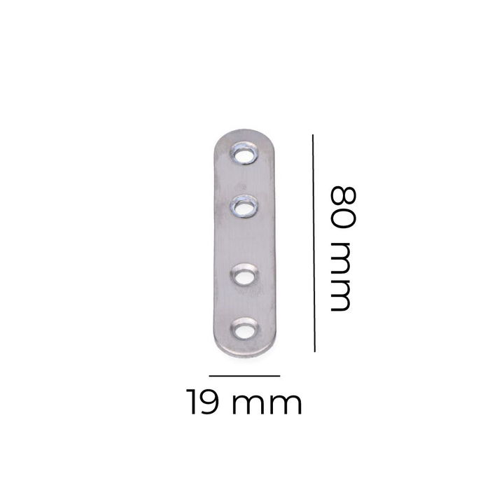 Edm Placa Acero Inoxidable 80x19x2mm Pletina