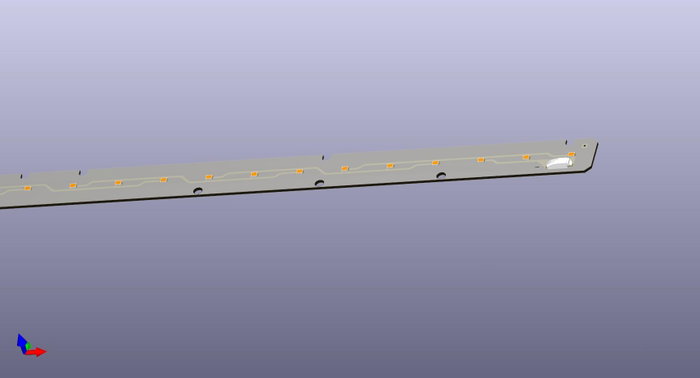 Módulo LED 559x23,6 24LED 4000K CRI80 L128-E5 Módulo LED 559x23,6 24LED 4000K CRI80 L128-E5