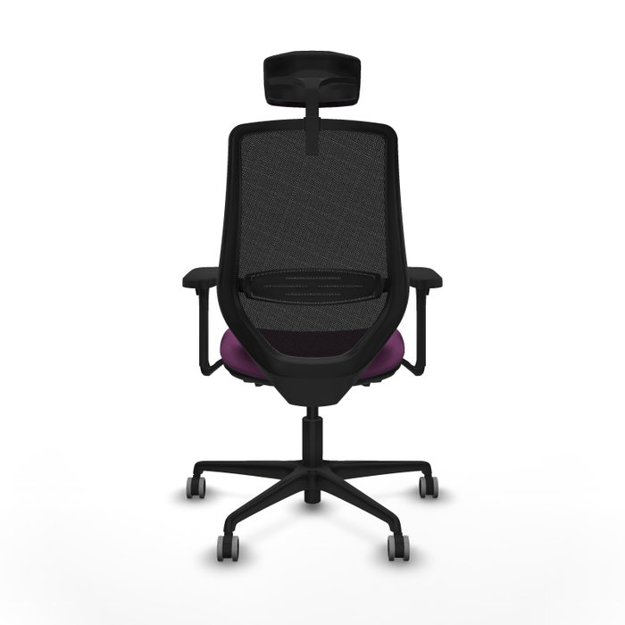 PIQUERAS Y CRESPO Silla de oficina Mardos con mecanismo Sincro/Traslack, Morado y Negro