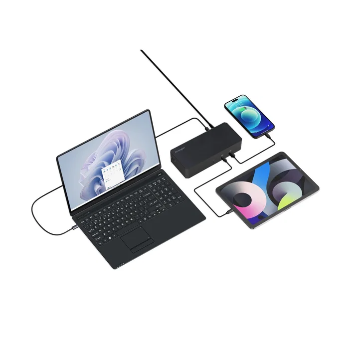 Kensington K32803EU SD4843P Replicador de Puertos USB-C/Alámbrico 10-en-1 con USB4, Carga 100W, Triple Salida de Vídeo 4K/8K (HDMI, DisplayPort), Ethernet, Negro Kensington K32803EU SD4843P Replicador de Puertos USB-C/Alámbrico 10-en-1 con USB4, Carga 100W, Triple Salida de Vídeo 4K/8K (HDMI, DisplayPort), Ethernet, Negro