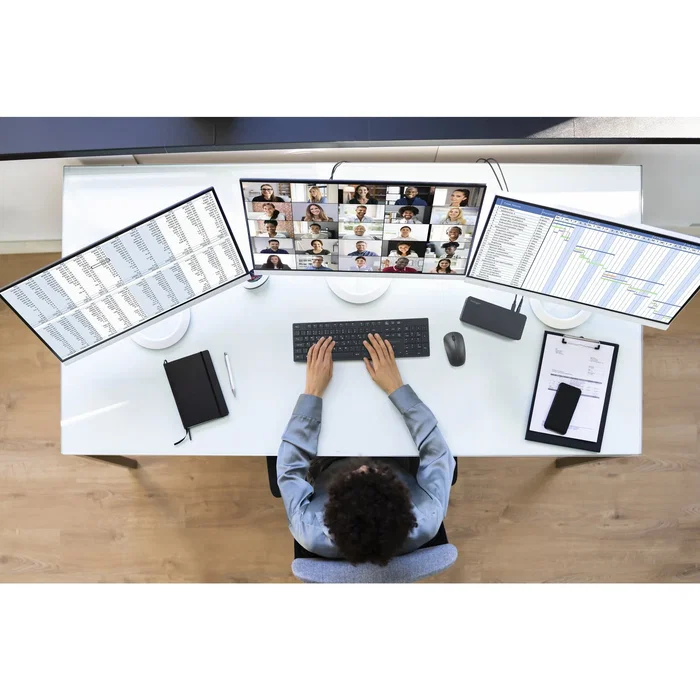 Kensington K32803EU SD4843P Replicador de Puertos USB-C/Alámbrico 10-en-1 con USB4, Carga 100W, Triple Salida de Vídeo 4K/8K (HDMI, DisplayPort), Ethernet, Negro Kensington K32803EU SD4843P Replicador de Puertos USB-C/Alámbrico 10-en-1 con USB4, Carga 100W, Triple Salida de Vídeo 4K/8K (HDMI, DisplayPort), Ethernet, Negro