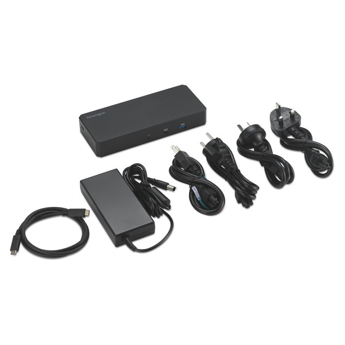 Kensington SD4843P EQ Replicador de puertos USB-C 10-en-1 con triple salida de vídeo y 100W PD Kensington SD4843P EQ Replicador de puertos USB-C 10-en-1 con triple salida de vídeo y 100W PD
