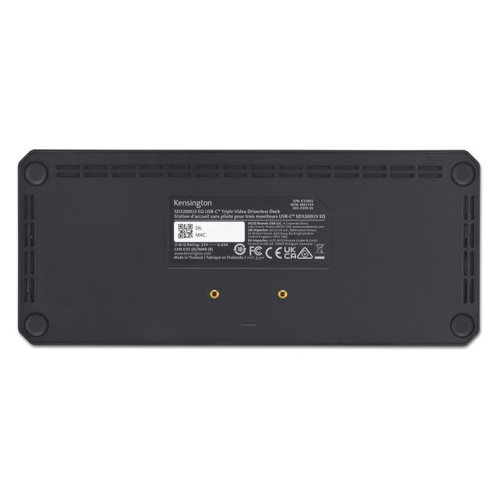 Kensington SD4843P EQ Replicador de puertos USB-C 10-en-1 con triple salida de vídeo y 100W PD Kensington SD4843P EQ Replicador de puertos USB-C 10-en-1 con triple salida de vídeo y 100W PD