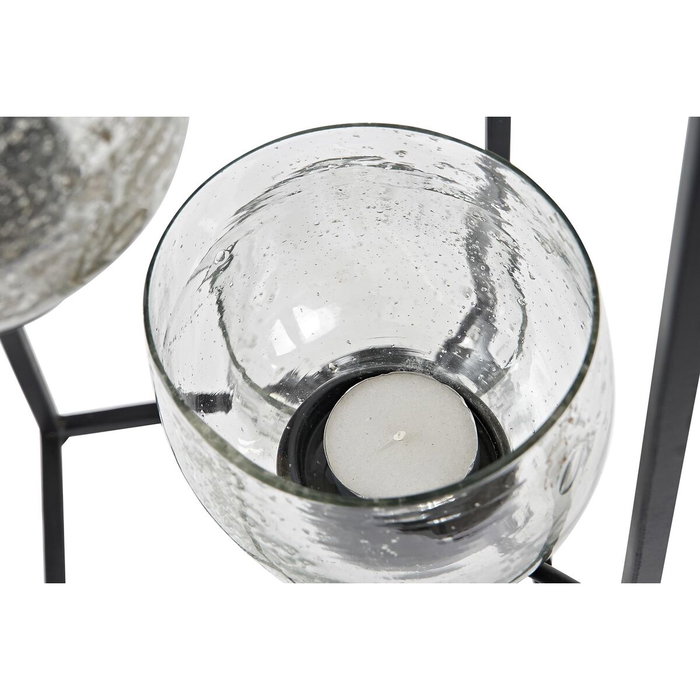 DKD Home Decor Portavelas Hierro y Cristal Elegant 18x18x76 cm 5 Portavelas DKD Home Decor Portavelas Hierro y Cristal Elegant 18x18x76 cm 5 Portavelas