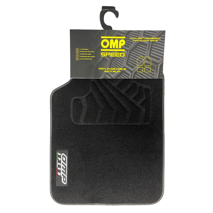 Omp Alfombrillas Universales para Coche 4 Piezas Color Negro OMPS14060001