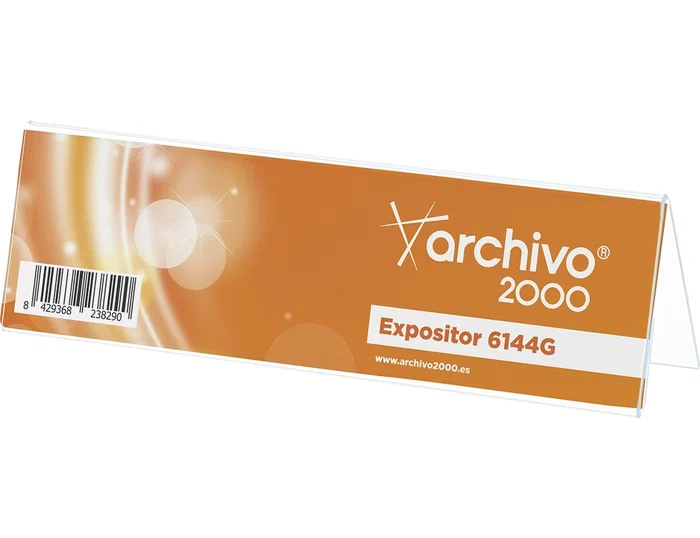 Archivo 2000 Portanombres de Sobremesa Premium Cristal