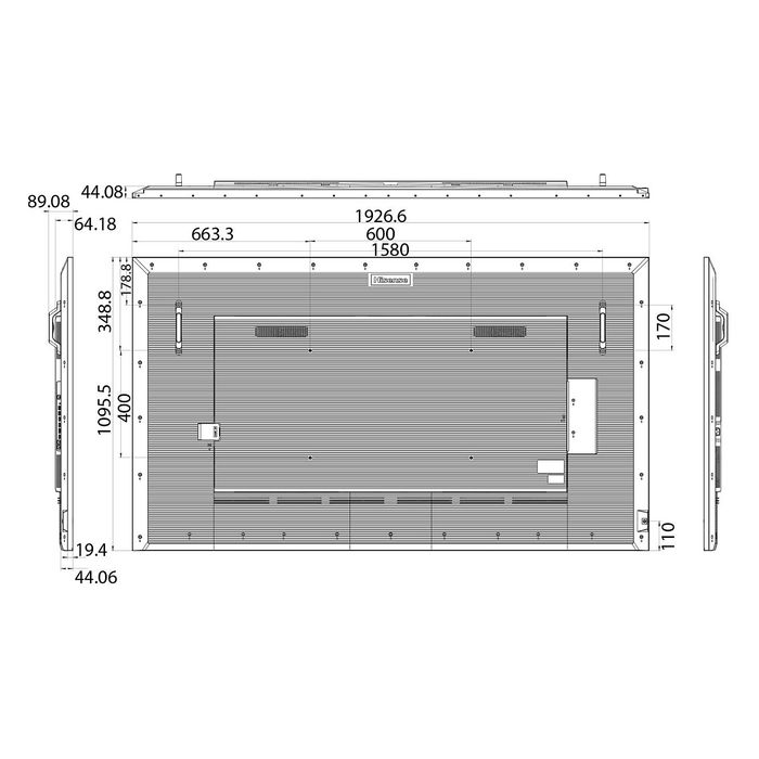 Hisense Display Digital Signage 86 Pulgadas 4K UHD IPS, 3840x2160 Pixeles, WiFi, Android 11, 24/7 Operación, Panel Plano, Pizarra de Caballete, Negro, Montaje VESA Compatible