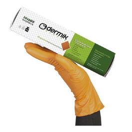 TOMAS BODERO Guante Desechable Nitrilo Acabado Diamante Naranja Talla M-L Dispensador 50Unid T/Guante Talla M-8