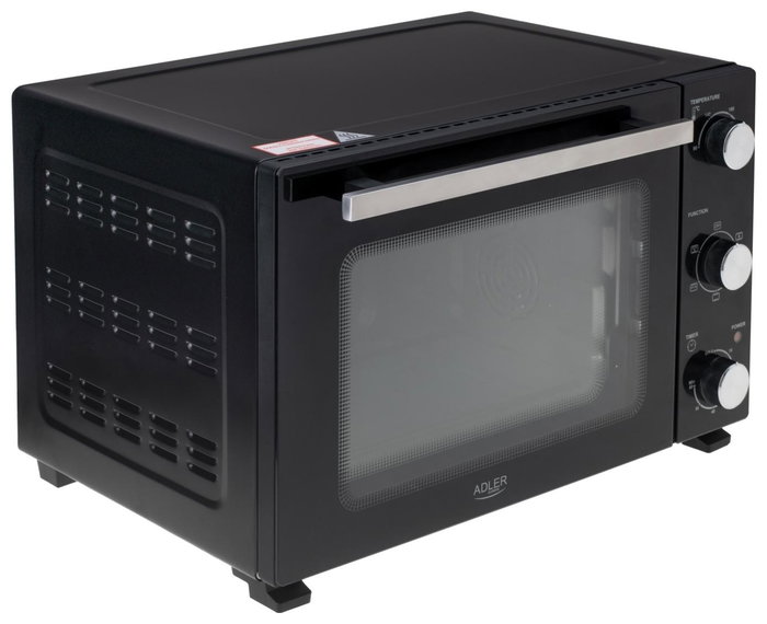Adler AD 6026 Horno Eléctrico de 48 L, 1800 W, Negro Adler AD 6026 Horno Eléctrico de 48 L, 1800 W, Negro
