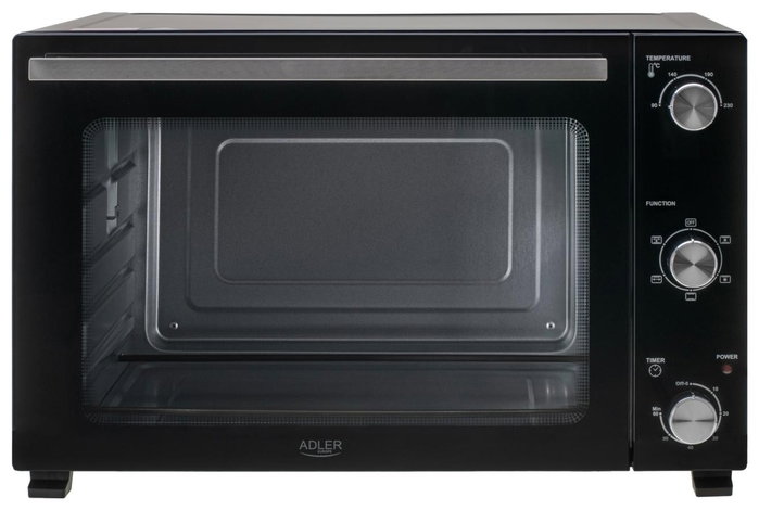 Adler AD 6026 Horno Eléctrico de 48 L, 1800 W, Negro Adler AD 6026 Horno Eléctrico de 48 L, 1800 W, Negro