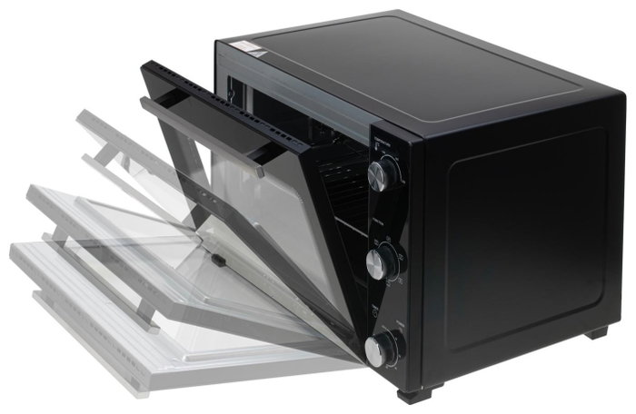 Adler AD 6026 Horno Eléctrico de 48 L, 1800 W, Negro Adler AD 6026 Horno Eléctrico de 48 L, 1800 W, Negro
