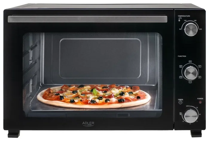Adler AD 6026 Horno Eléctrico de 48 L, 1800 W, Negro Adler AD 6026 Horno Eléctrico de 48 L, 1800 W, Negro