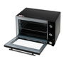 Adler Ad 6026 Horno Eléctrico 48 L 1800W, Acero Inoxidable Negro, Convección y Asador, Temperatura 90-230°C, Temporizador 60 min, 5 Modos de Horneado, Con Rejilla y Bandeja