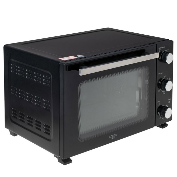Adler AD 6026 Horno Eléctrico de 48 L, 1800 W, Negro Adler AD 6026 Horno Eléctrico de 48 L, 1800 W, Negro
