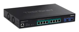 Trendnet TPE-3102WS Switch Gestionado con 8 Puertos 2.5G PoE+, 2 Slots SFP+ 10G, Rack-Mount, PoE Budget 240W, Negro