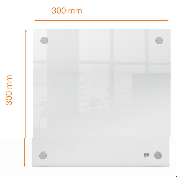 NOBO Pizarra Acrílica Mural Transparente 300x300mm