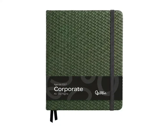 Liderpapel Agenda Oficina Corporate 2027 Día Página A5 Verde Liderpapel Agenda Oficina Corporate 2027 Día Página A5 Verde
