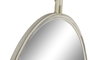DKD Home Decor Espejo de Metal Envejecido Blanco 59x78 cm