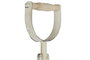 DKD Home Decor Espejo de Metal Envejecido Blanco 59x78 cm