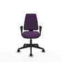 PIQUERAS Y CRESPO Silla de oficina Elche Morada con brazos fijos