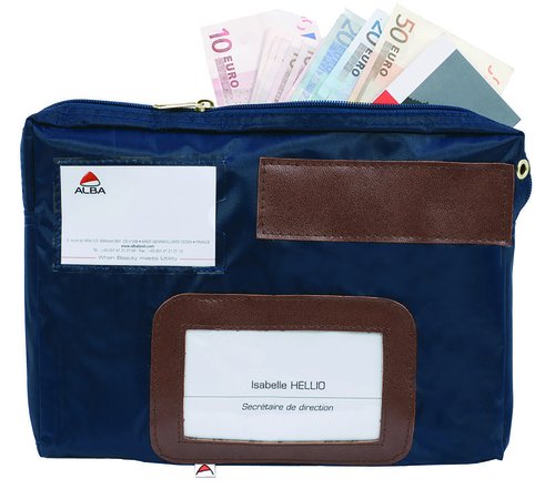Archivo 2000 Bolsa de Correspondencia Alba en Nailon Impermeable Azul