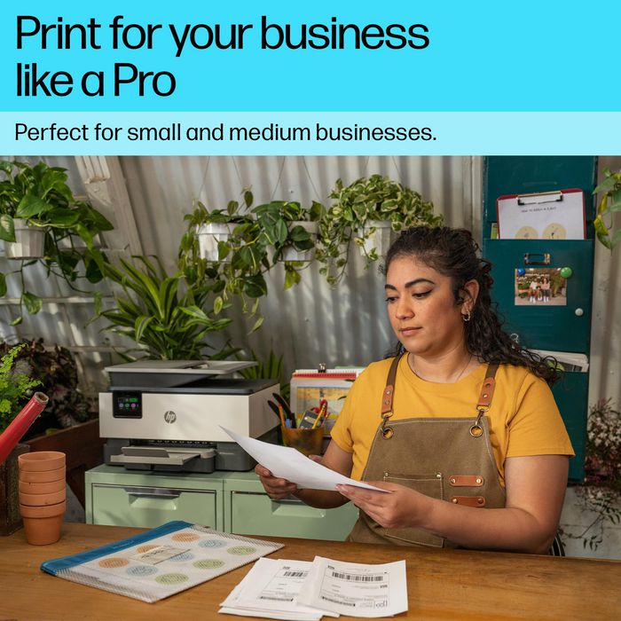 HP Officejet Pro 9120e All-in-One Gris Cemento, Multifunción 4 en 1 con ADF y Dúplex