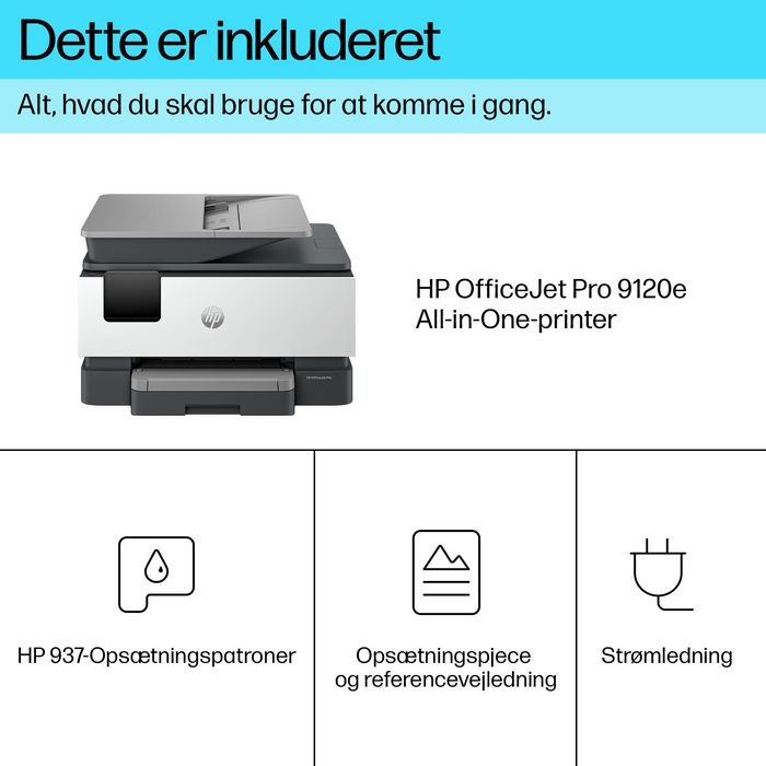 HP Officejet Pro 9120e All-in-One Gris Cemento, Multifunción 4 en 1 con ADF y Dúplex