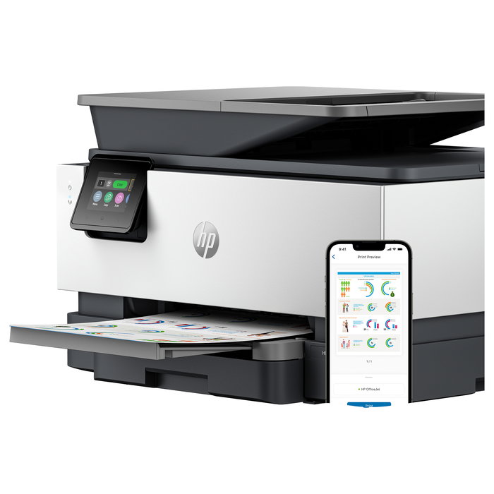 HP OfficeJet Pro 9120e All-in-One Multifunción Color con Wi-Fi, LAN, ADF, Duplex, Instant Ink, Impresora 4 en 1 A4