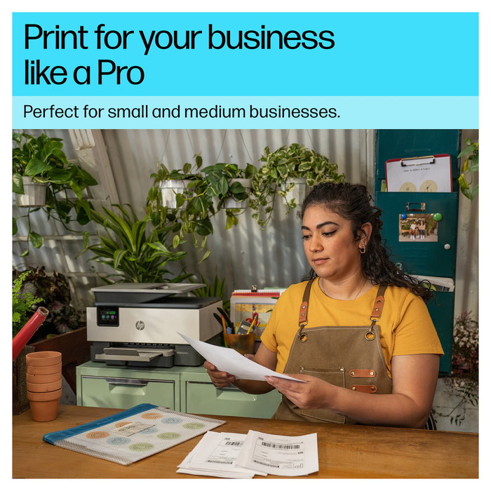 HP OfficeJet Pro 9120e All-in-One Multifunción Color con Wi-Fi, LAN, ADF, Duplex, Instant Ink, Impresora 4 en 1 A4