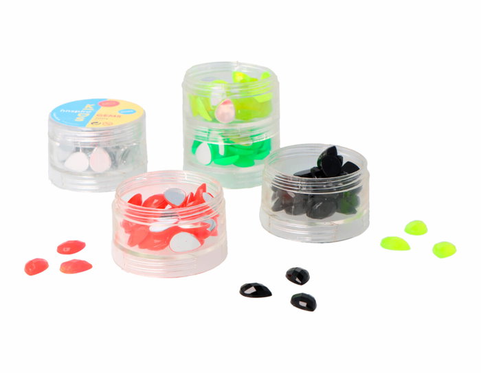 Innspiro Set de Gemas Acrílicas de Gota Colores Flúor 10x14mm Innspiro Set de Gemas Acrílicas de Gota Colores Flúor 10x14mm