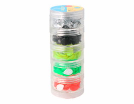 Innspiro Set de Gemas Acrílicas de Gota Colores Flúor 10x14mm