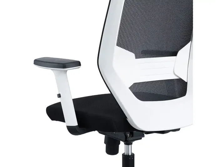 Rocada Silla de Oficina con Brazos Regulables, Respaldo Malla y Tapizado Ignífugo, Color Negro Rocada Silla de Oficina con Brazos Regulables, Respaldo Malla y Tapizado Ignífugo, Color Negro