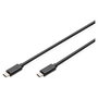 Digitus USB-C Cable de Conexión USB 2.0 Tipo C a C Macho Negro 3 m, DN-USBCC-3M
