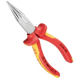 Knipex Alicates de punta redonda con filos de corte cromados