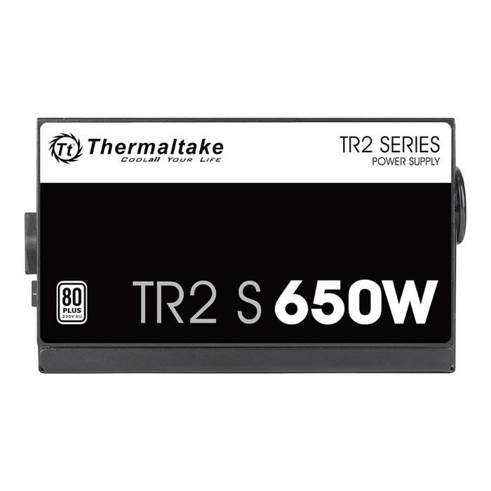 Thermaltake TR2 S 650W Fuente de Alimentación ATX - 80 PLUS Certificado, 650W, Negro, No Modular, Ventilador de 120mm