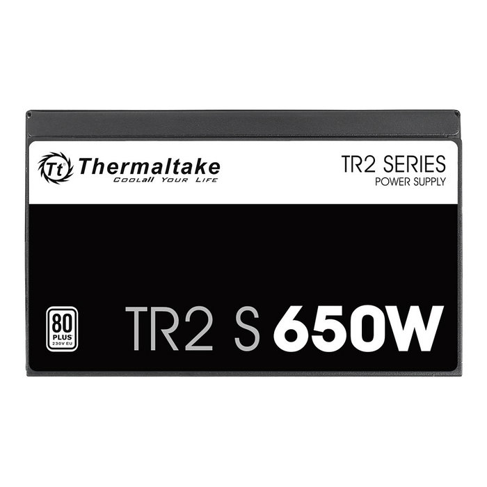 Thermaltake TR2 S 650W Fuente de Alimentación ATX - 80 PLUS Certificado, 650W, Negro, No Modular, Ventilador de 120mm