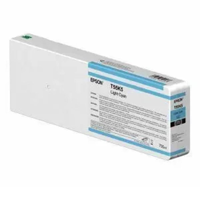Epson T55K500 Cartucho de Tinta Cian Claro 700 ml UltraChrome HDX/HD Epson T55K500 Cartucho de Tinta Cian Claro 700 ml UltraChrome HDX/HD