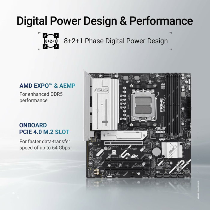 Asus Prime B840M-A-CSM Zócalo AM5 Micro ATX DDR5