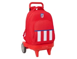 Safta Mochila con Ruedas Compact Evolution Atlético de Madrid Grande Extraíble 450x330x220 mm