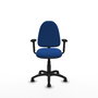 PIQUERAS Y CRESPO Silla de oficina Aýna Azul con Brazos 2D