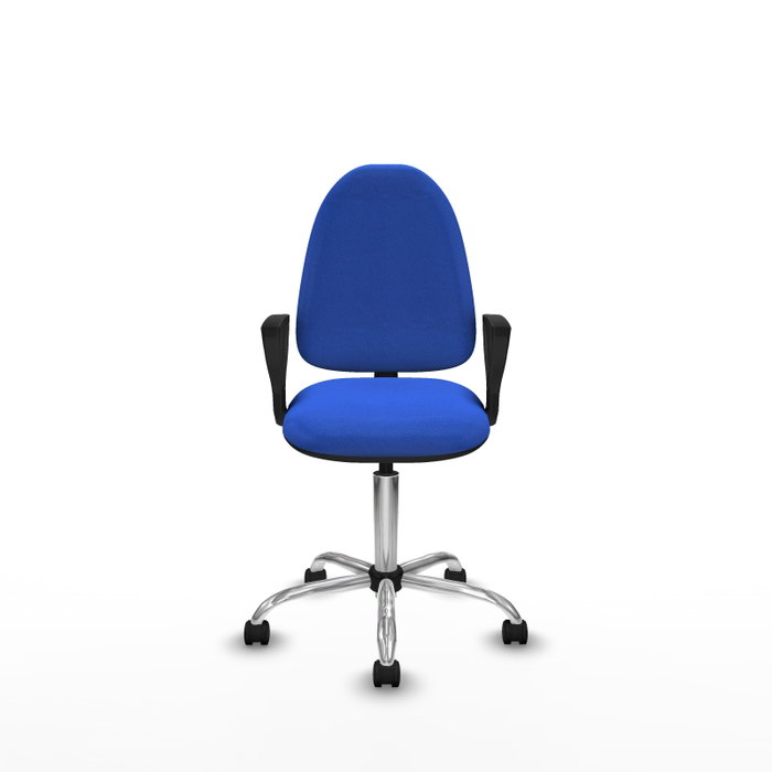 PIQUERAS Y CRESPO Silla de oficina Aýna Azul con Base Cromada