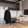 PIQUERAS Y CRESPO Silla de oficina Aýna Azul con Base Cromada