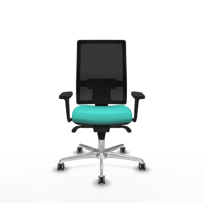 PIQUERAS Y CRESPO Silla de oficina Horna con mecanismo Sincro, Turquesa y Negro PIQUERAS Y CRESPO Silla de oficina Horna con mecanismo Sincro, Turquesa y Negro