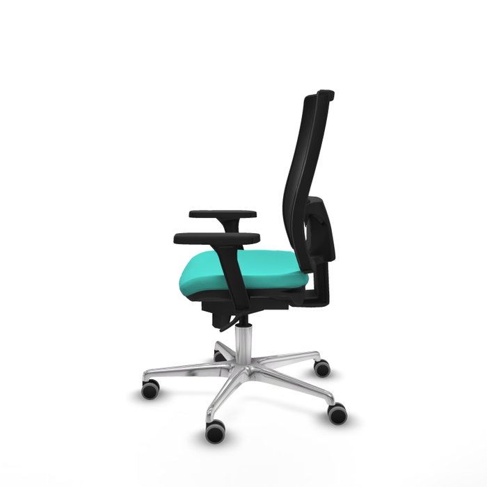 PIQUERAS Y CRESPO Silla de oficina Horna con mecanismo Sincro, Turquesa y Negro PIQUERAS Y CRESPO Silla de oficina Horna con mecanismo Sincro, Turquesa y Negro