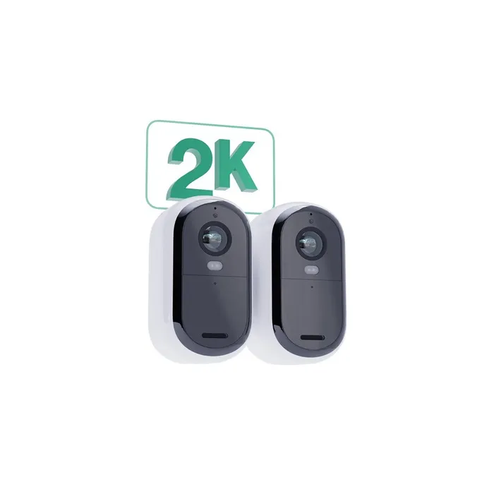 Arlo ARL1712272875232 Cámara de Vigilancia Essential2 2K con Visión Nocturna a Color y Batería de 6 Meses (Paquete de 2)
