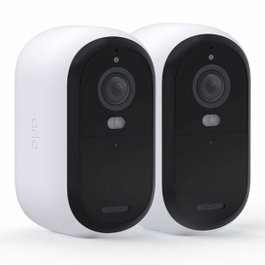 Arlo Essential 2K Cámara de vigilancia, Pack de 2, Visión nocturna a color