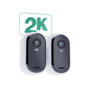Arlo Essential 2K Cámara de vigilancia, Pack de 2, Visión nocturna a color