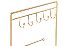 DKD Home Decor Joyero Metálico con Espejo Dorado 26 x 21 x 10 cm