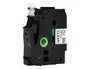 Q-connect Cinta TZE-131 Transparente-Negro 12 mm x 8 m para Rotuladoras Brother - Rollo de Etiquetas