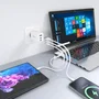 Aisens Cargador GaN 65W con 2xUSB-C y 1xUSB-A, Blanco